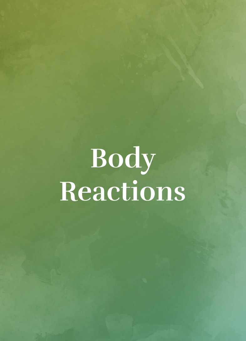 Dear Anxiety card: Body Reactions