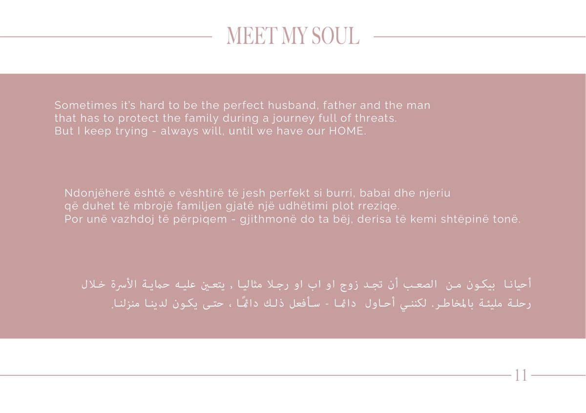 Meet My Soul, page 11, refugee testimony