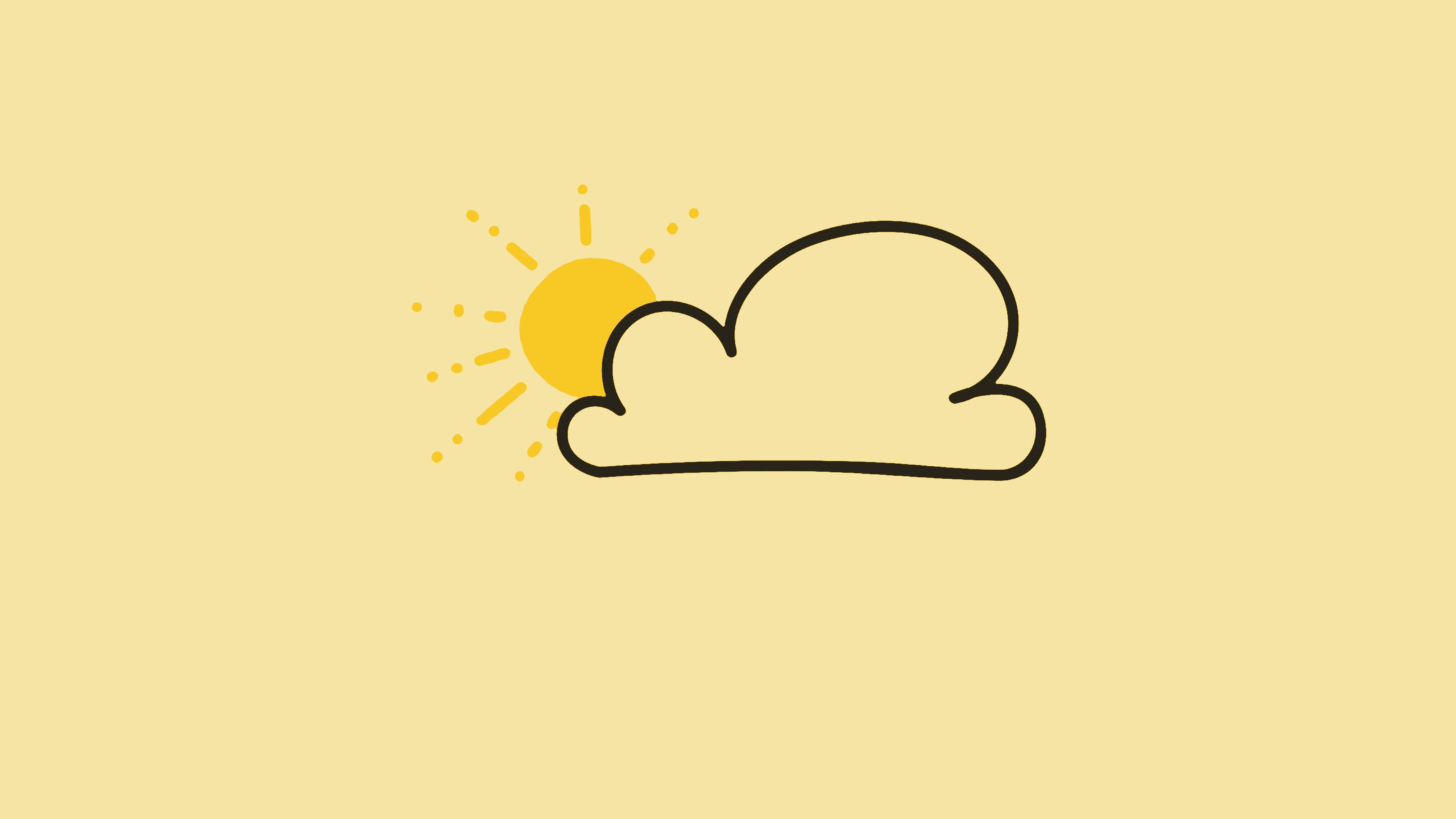 One Breath at a Time, sun and cloud illustration from the cover